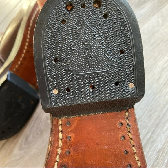 Antique Vintage Square Toe Leather Ski Boots - Picture 10 of 16